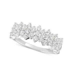 Giani Bernini Sterling Silver Cubic Zirconia Cluster Ring